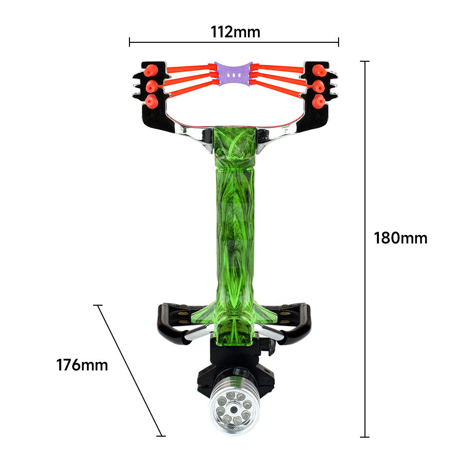 Lance-pierre pliable en métal avec bracelet magnétique — miniature 2