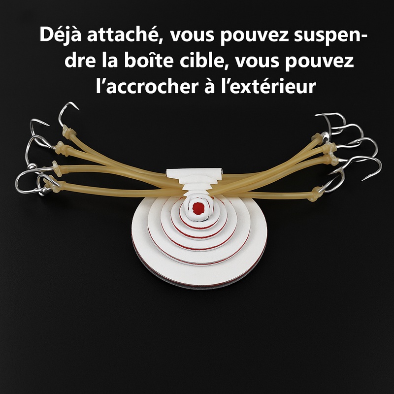 Boîte cible Bullseye en fibre pour lance-pierre — miniature 4