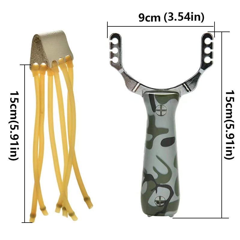 Lance-pierre en alliage d’aluminium, fini bois ou naturel — miniature 3