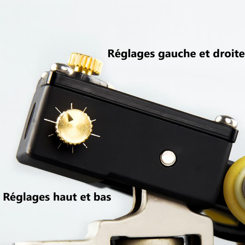 Lance-pierre pliable en métal avec viseur laser vert — miniature 3
