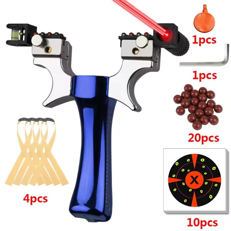 Lance-pierre coloré en ABS avec viseur laser — miniature 2