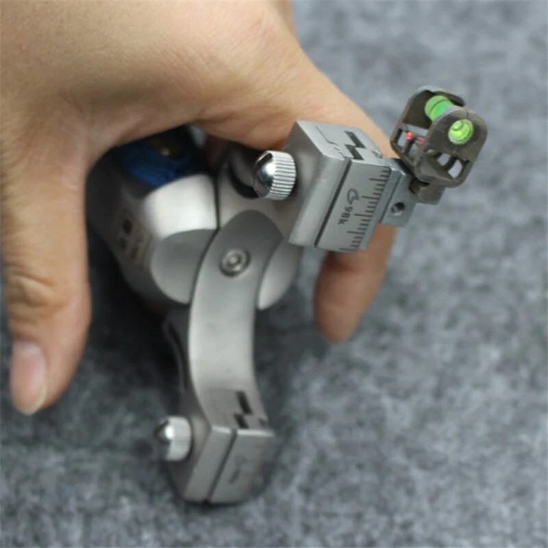 Lance-pierre 98K en inox avec finition bois bleu — miniature 5