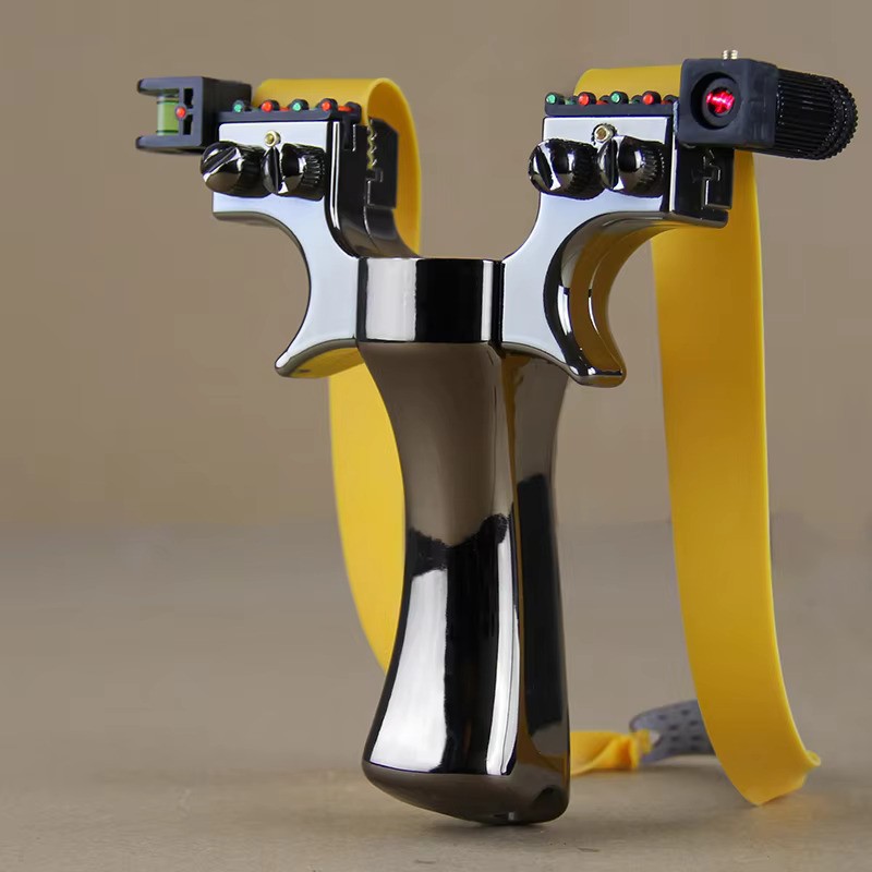 Lance-pierre ambidextre en résine avec viseur laser — miniature 4