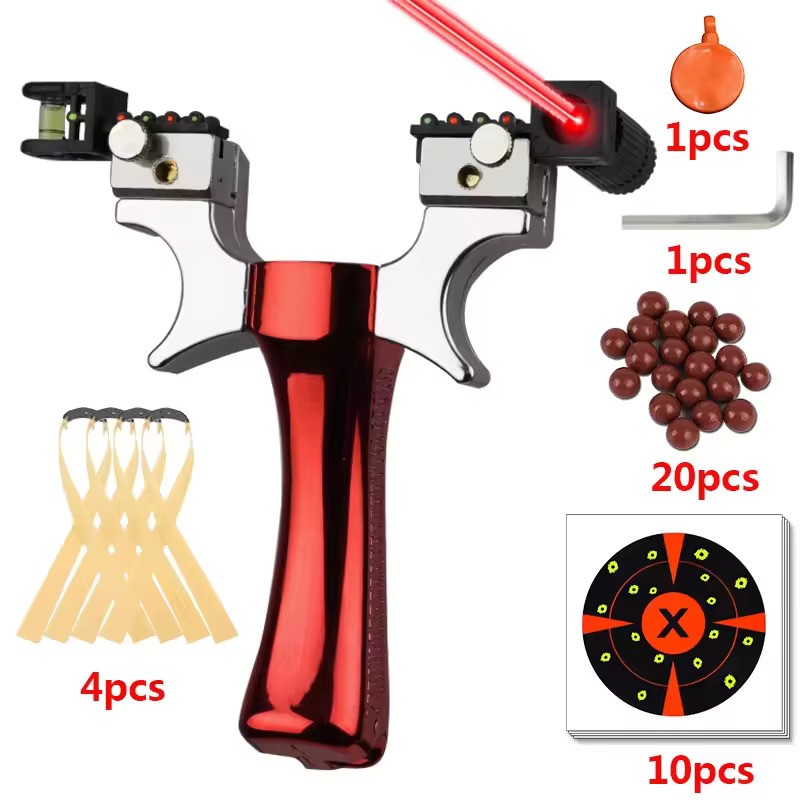 Lance-pierre coloré en ABS avec viseur laser — miniature 3